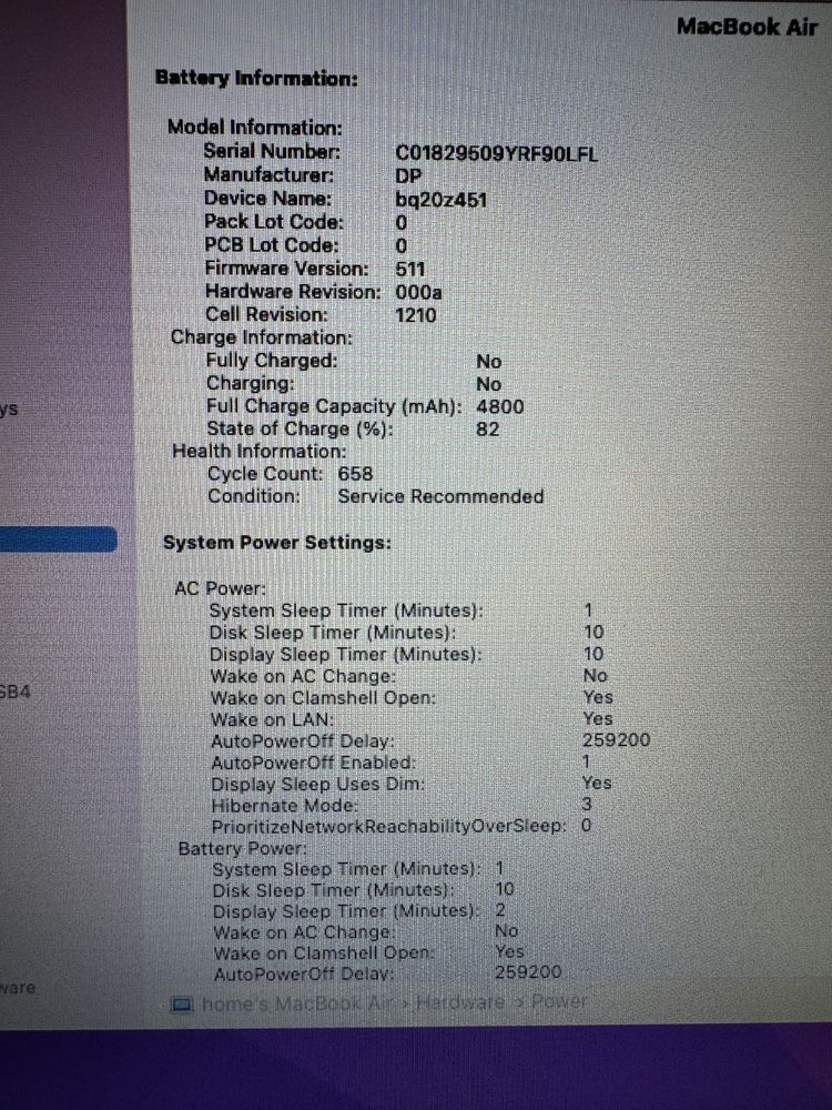 MacBook Air 2017 13”