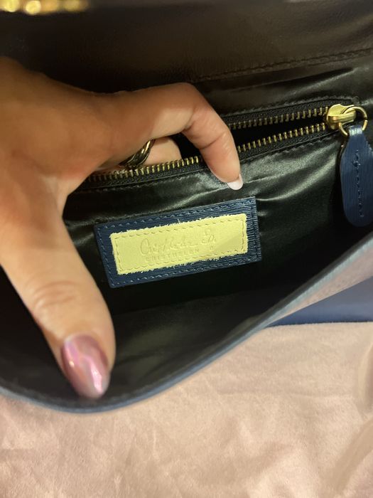 Clutch Musette bleumarin (piele naturală)