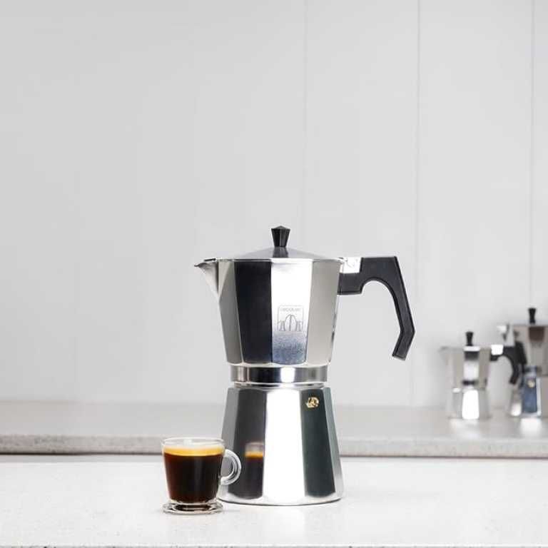 Кафеварка Cecotec Mokclassic 300 Black, 150 мл алуминий-3 Чаши