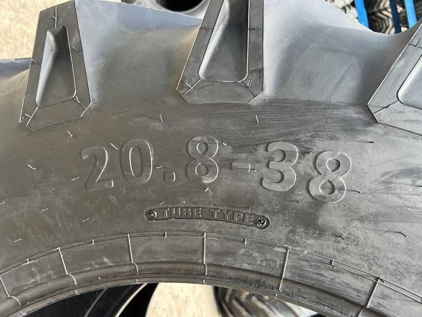 Anvelope noi cu 10 pliuri 20.8-38 pentru tractor spate marca GRI
