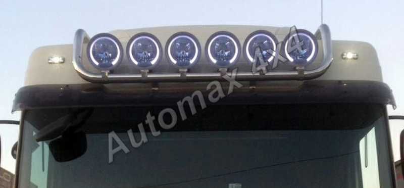 Bullbar, bara inox, suport proiectoare plafon DAF XF 95, DAF XF 105