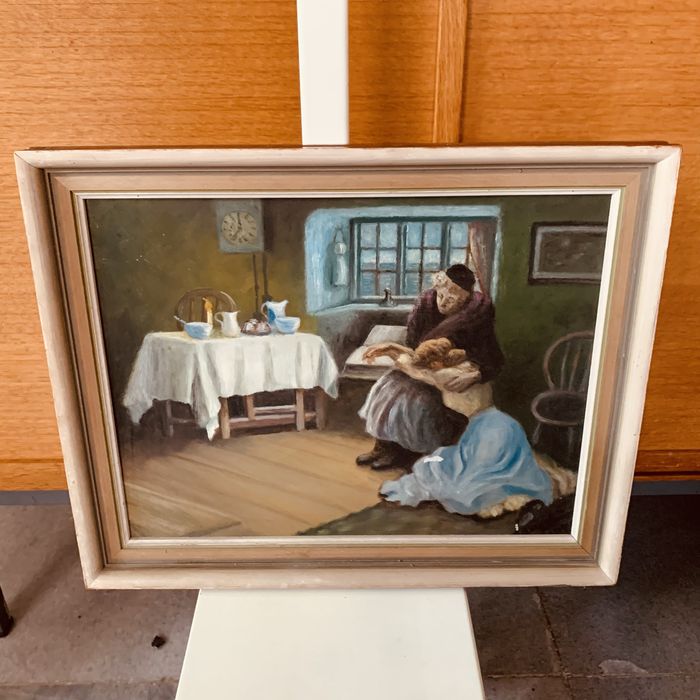 Шведска картина рисувана с маслени бои
