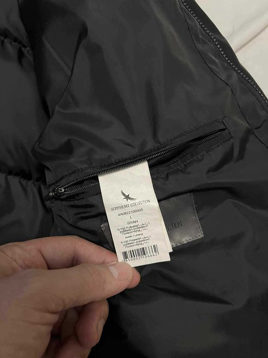 Geaca Iarna Puff cu Blanita si gluga detasabila neagra