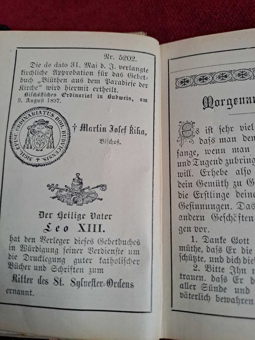 carte rugaciuni veche anii 1890