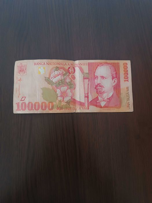 vand bacnote vechi de 100.000 lei din 1998 de Nicolae Grigorescu
