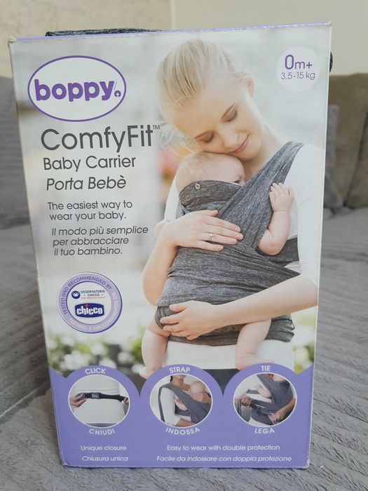 Vand marsupiu Chicco Boppy Comfyfit, ergonomic, pentru nou-nascuti