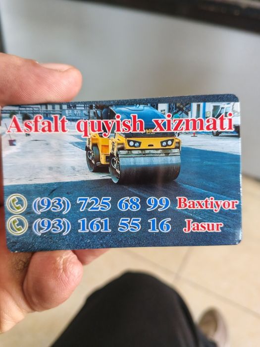 Asfalt yotqizish xizmati
