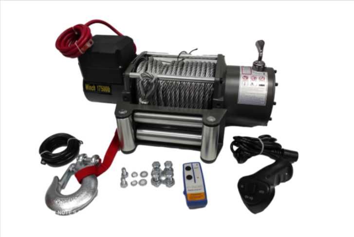 Лебедка 17500 Lbs / 7938 кг, 24V, електрическа, 2 год. гаранция