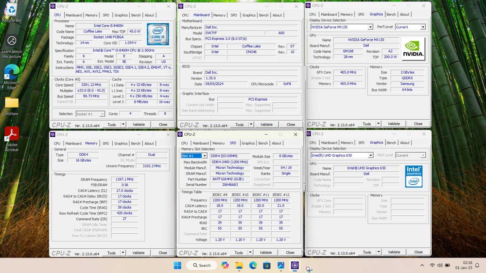 i5-8400H . 16GB . NVMe.. nVidia MX130 . 14" IPS