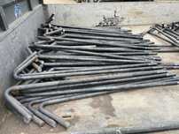 Vand hale metalice tije facute la strung cu carlig structura vopsita