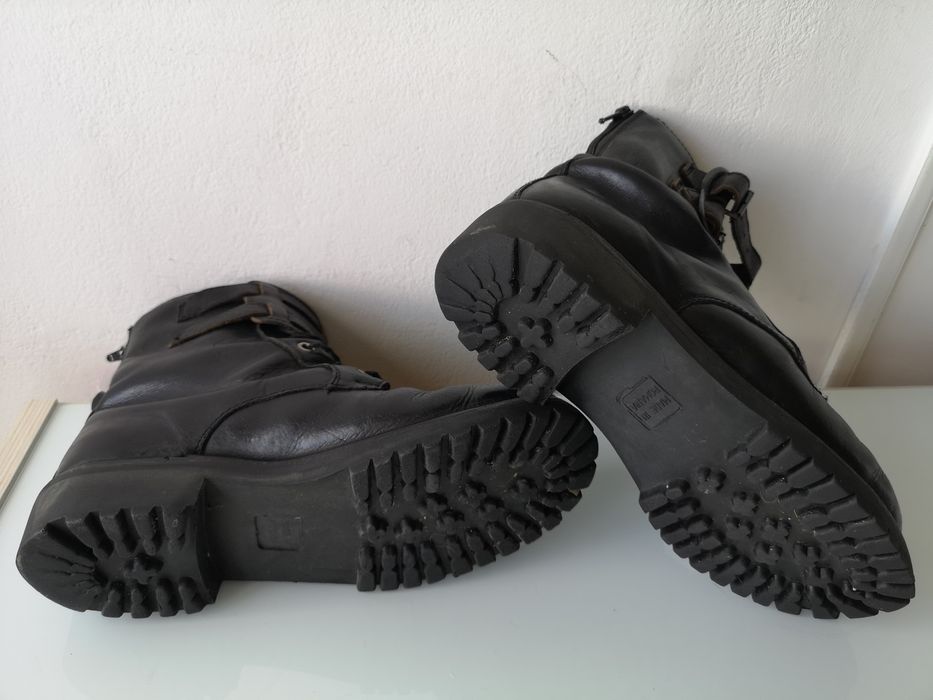 ghete bocanci piele naturala neagra