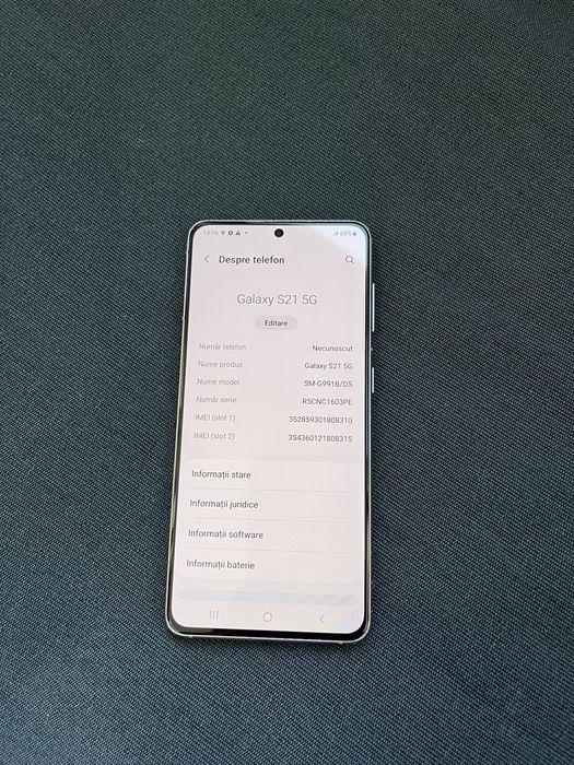 Samsung S21 5G Gold 128GB Dual Sim