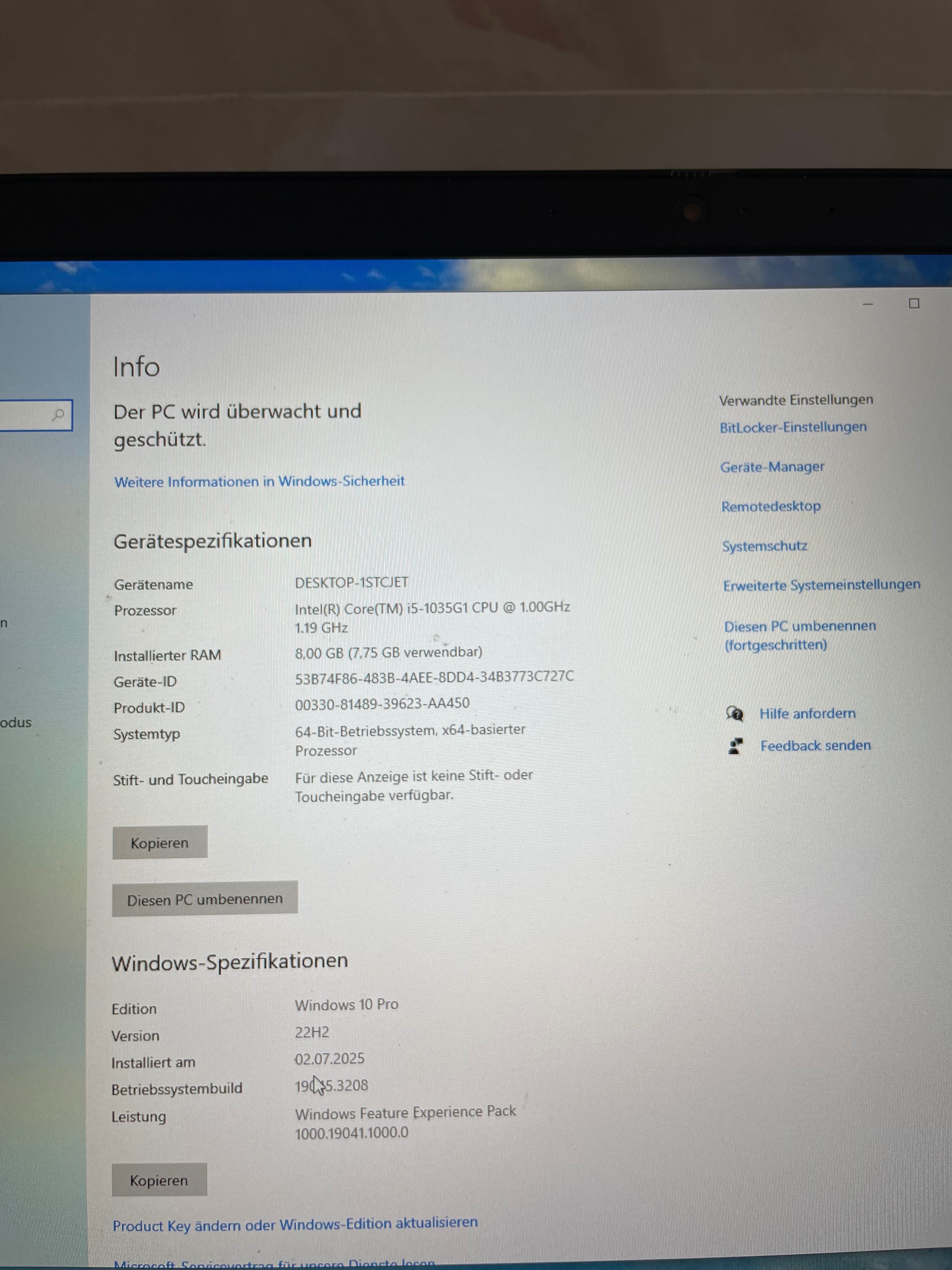 Lenovo V17 i5 10. Gen 512gb SSD 17”