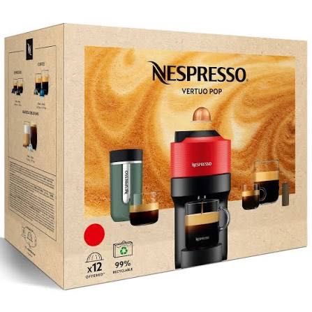Еспресо машина Nespresso by Krups Vertuo Pop XN920510, 1500W