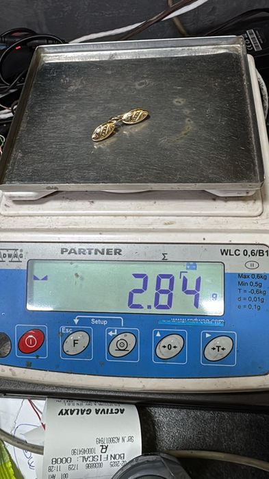 Cercei vechi din aur de 14k