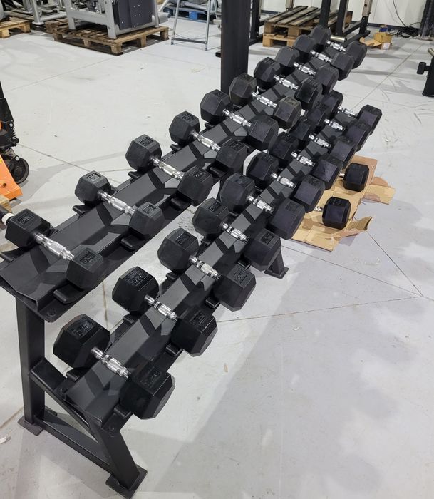 Дъмбели хекс  шестограмни Дъмбели комплект 5-30kg set dumbells