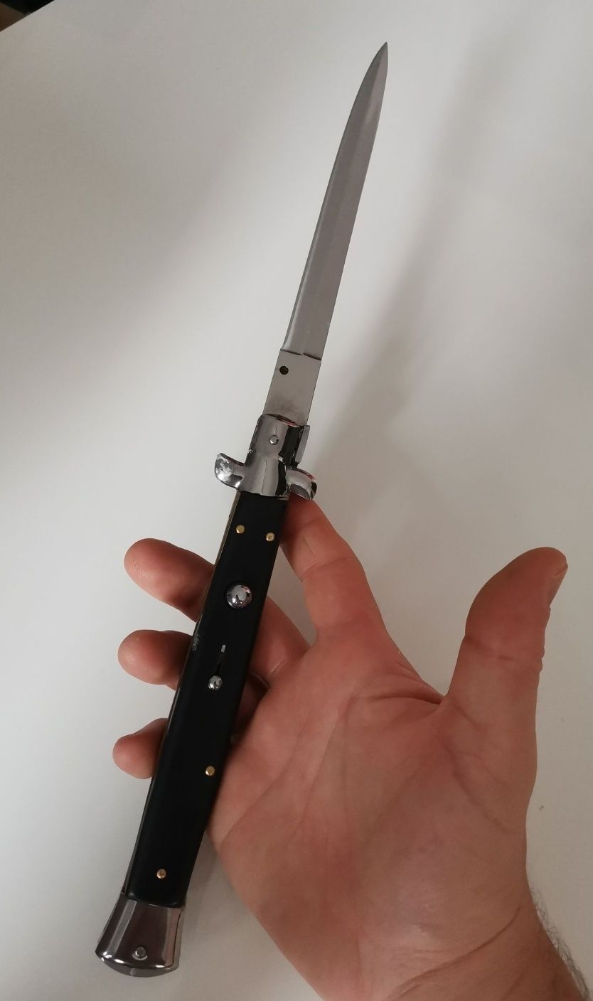 Cuțit automat cu buton briceag Stiletto, cuțit italian 34cm