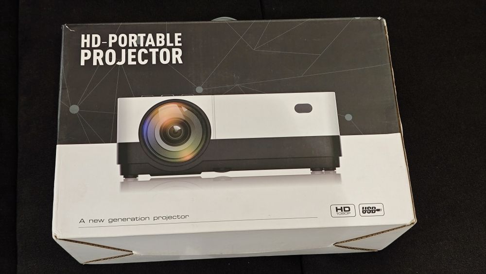 Videoproiector Gobran Full HD 1080p , HDMI,Usb,Card,Vga