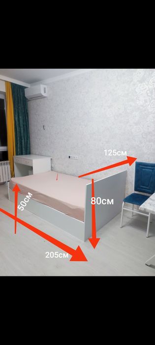 Продам кровать полуторка с матрасом