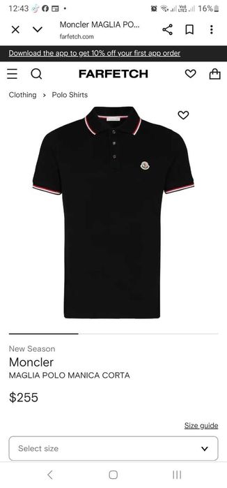Поло тениска Moncler 100 % оригинал