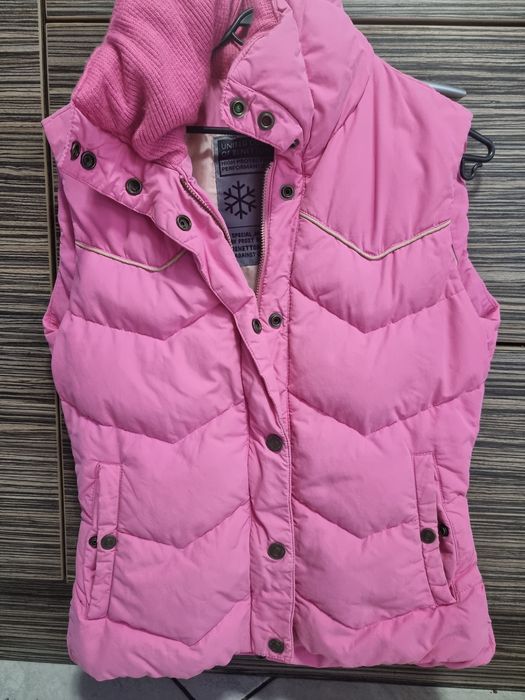 Benetton елек грейка с гъши пух xs