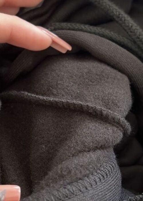 Черна ватирана рокля hoodie