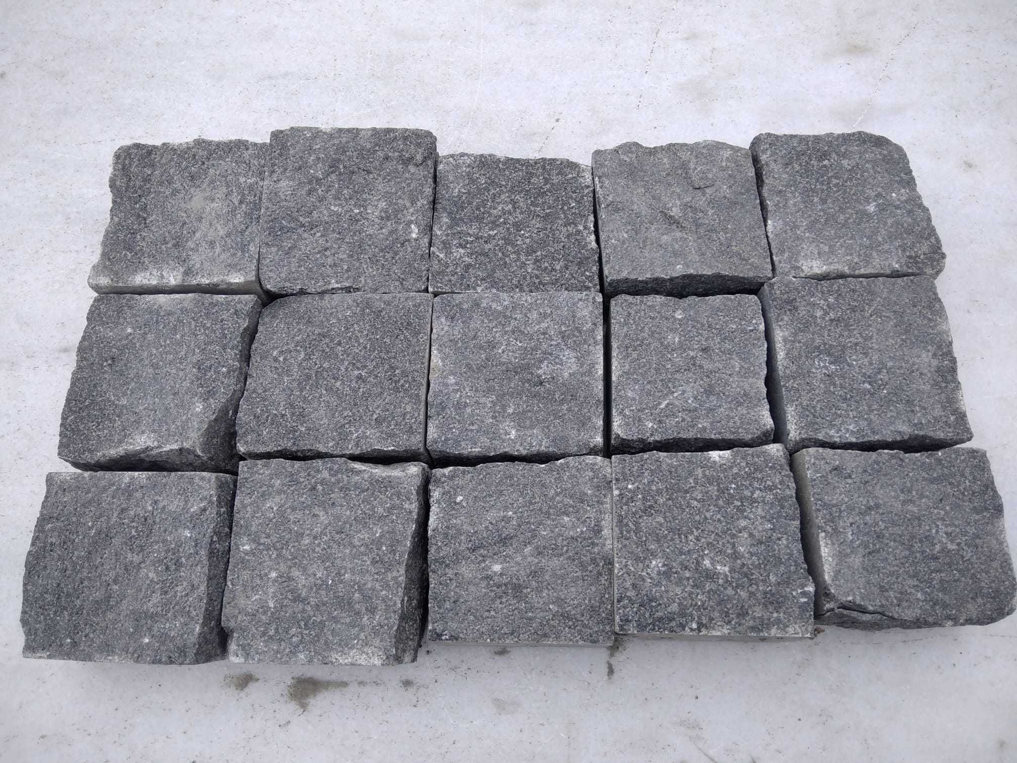 Piatra Cubica Granit gri Anthracite 10x10x5 Crapata