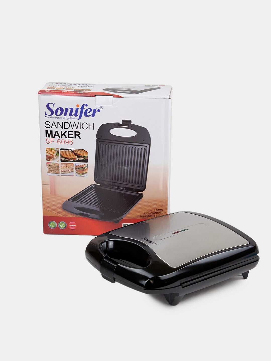 Бутербродница, сэндвичница электрическая, 1400 Вт, Sonifer SF-6096