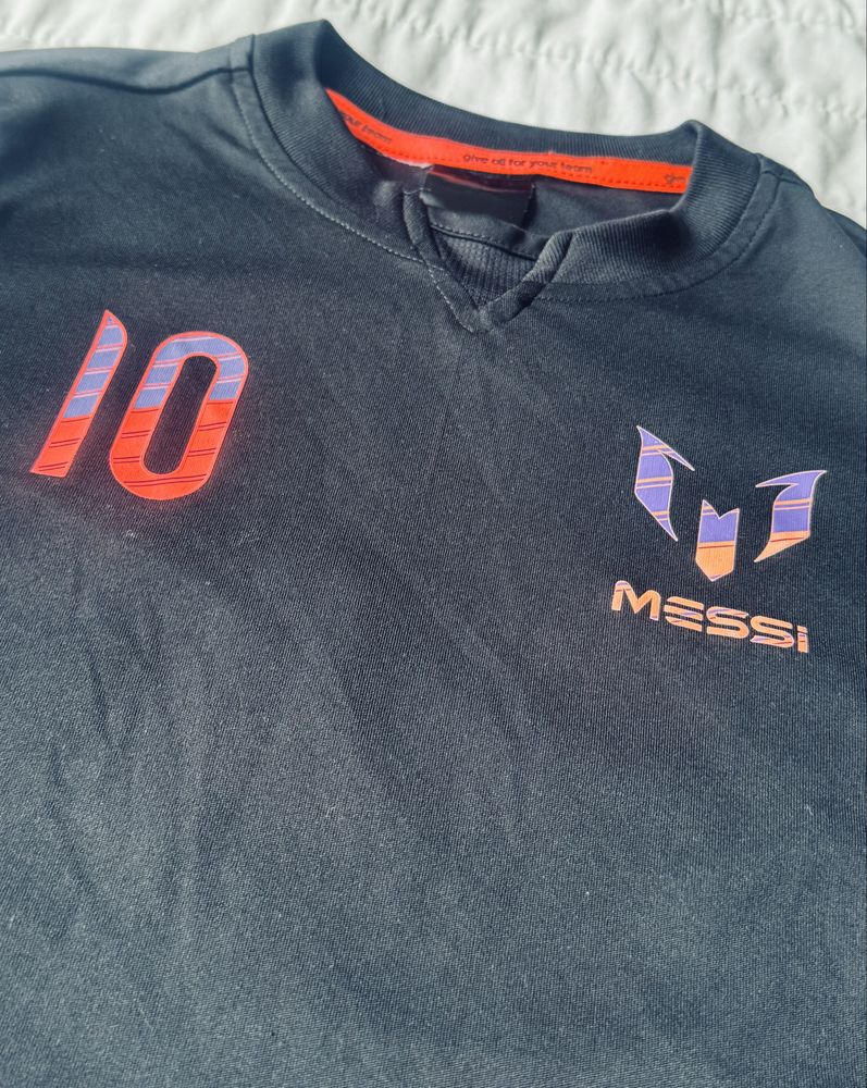 Детска футболна фланелка ADIDAS MESSI 10 Black kids 8-10 г.