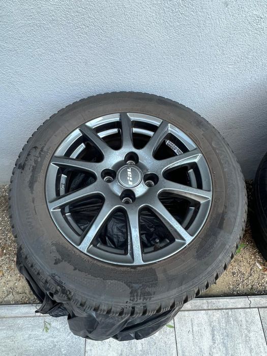 Jante cu anvelope de Iarna 195/6015 Hankok Jante Rial stare foarte bun