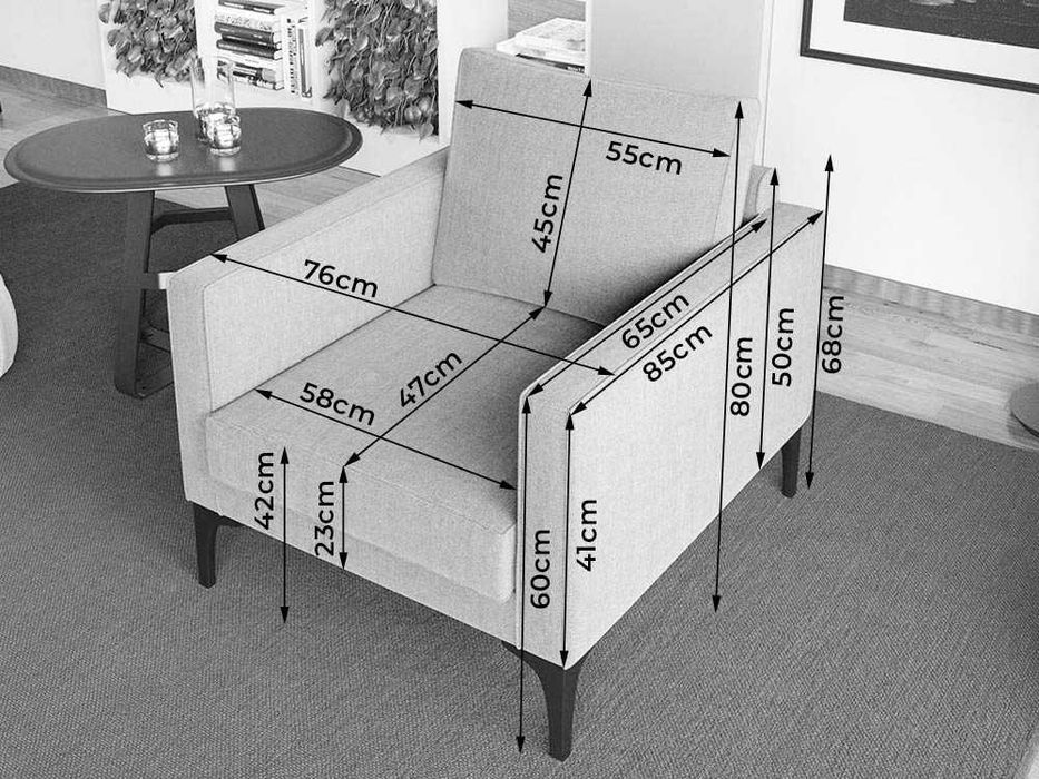 Fotoliu Rici Gri Inchis - Transport Gratuit in 4-10 zile