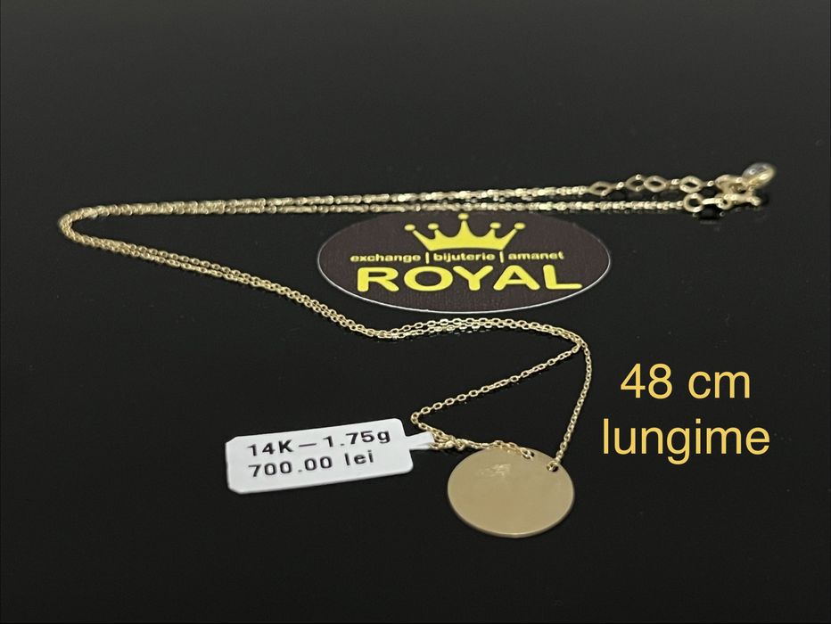 Bijuteria Royal CB : Lant aur 14k 1,75 grame