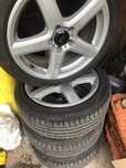 Vand jante r17. 5x112 cu caucicuri aproape noi