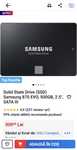 Ssd samsung  870 evo 500gb