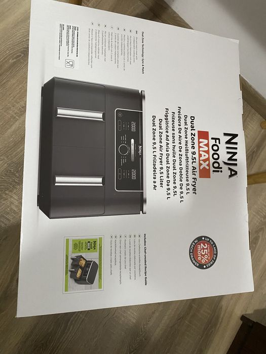 Friteuza cu aer cald Ninja Foodi DualZone AF400, 9.5l, 2470W
