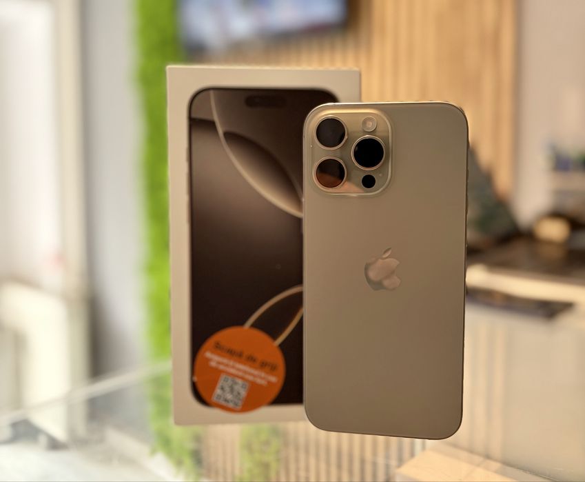 **ATS GSM** iPhone 16 Pro Max 256GB Natural/NOU/Garantie
