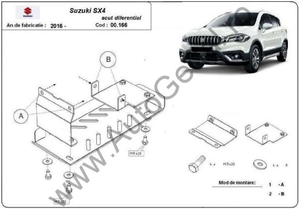 Scut metalic diferential Suzuki SX4 2016-prezent