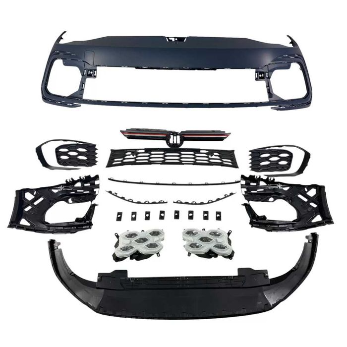 Боди Кит Vw Golf 8, GTI Design, Броня, Прагове,