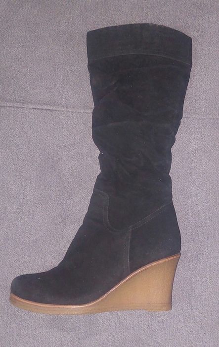 Продам сапоги зимние замшевые