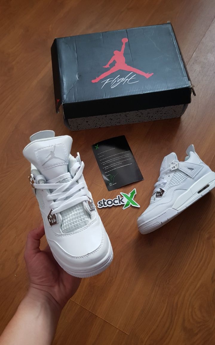 Adidași Jordan 4 Pure Money • STOC:36 • Livrare rapidă 1-2 zile •