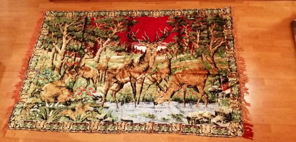 Carpeta de perete cu cerbi pentru nostalgici