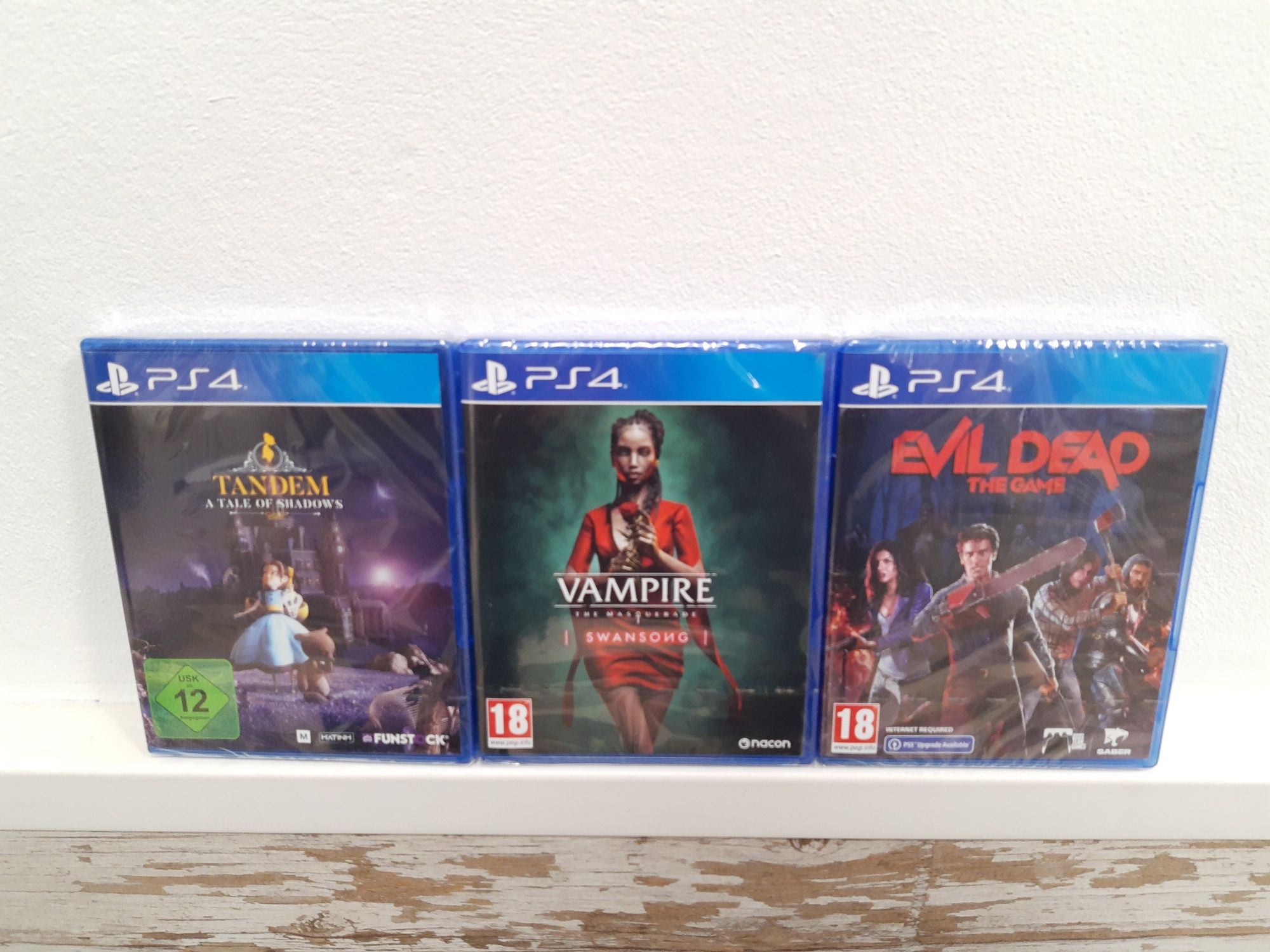 Evil Dead , Vampire Swansong , Tandem a Tale of Shadows PS4