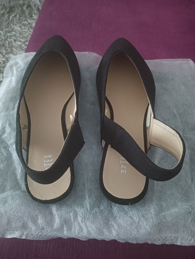 Espadrile negre piele întoarsă Nr 37