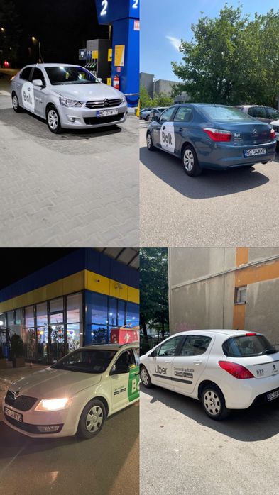 Inchiriem masini Uber/Bolt colantate, Ridesharing sau termen scurt,