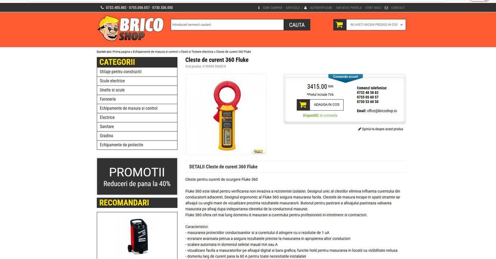 Fluke 360 aparat masura