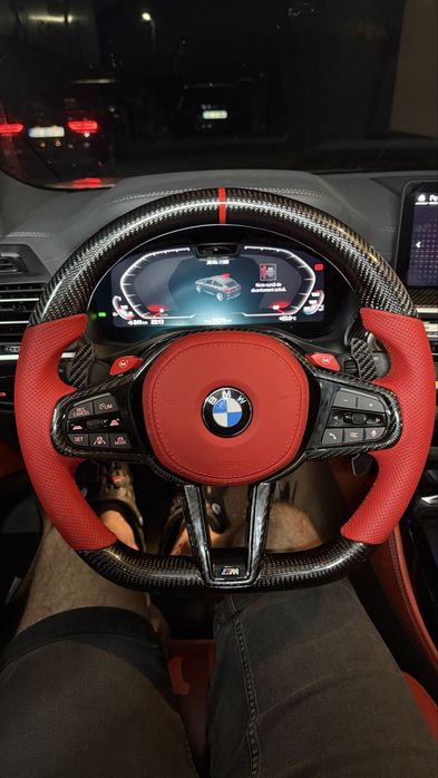 Volan BMW M LCI  - Red - Incalzire -Trafic Jam - Distronic - G Series