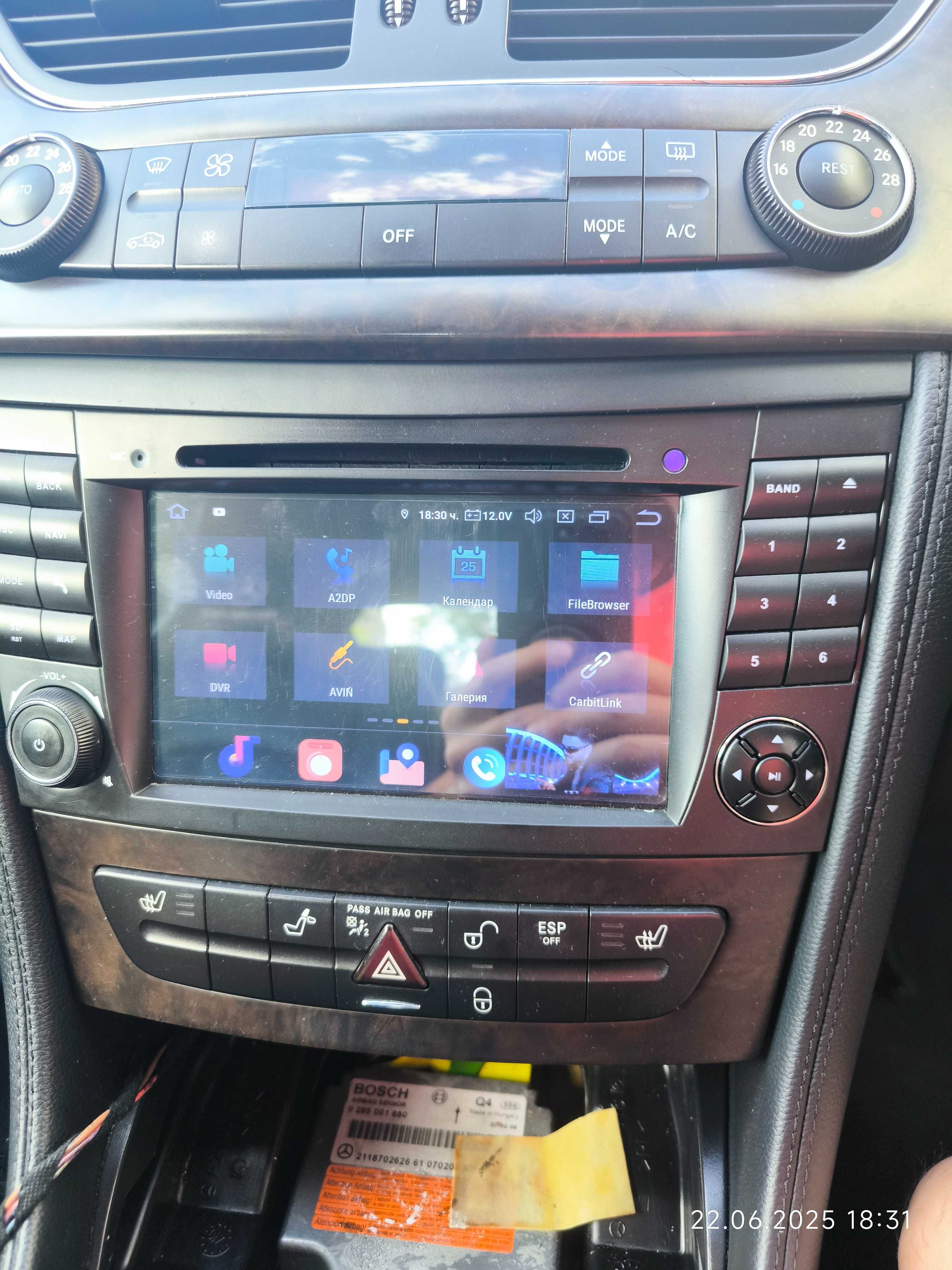 10" Android 10 Мултимедия Mercedes W211 W219 Е класа CLS Навигация