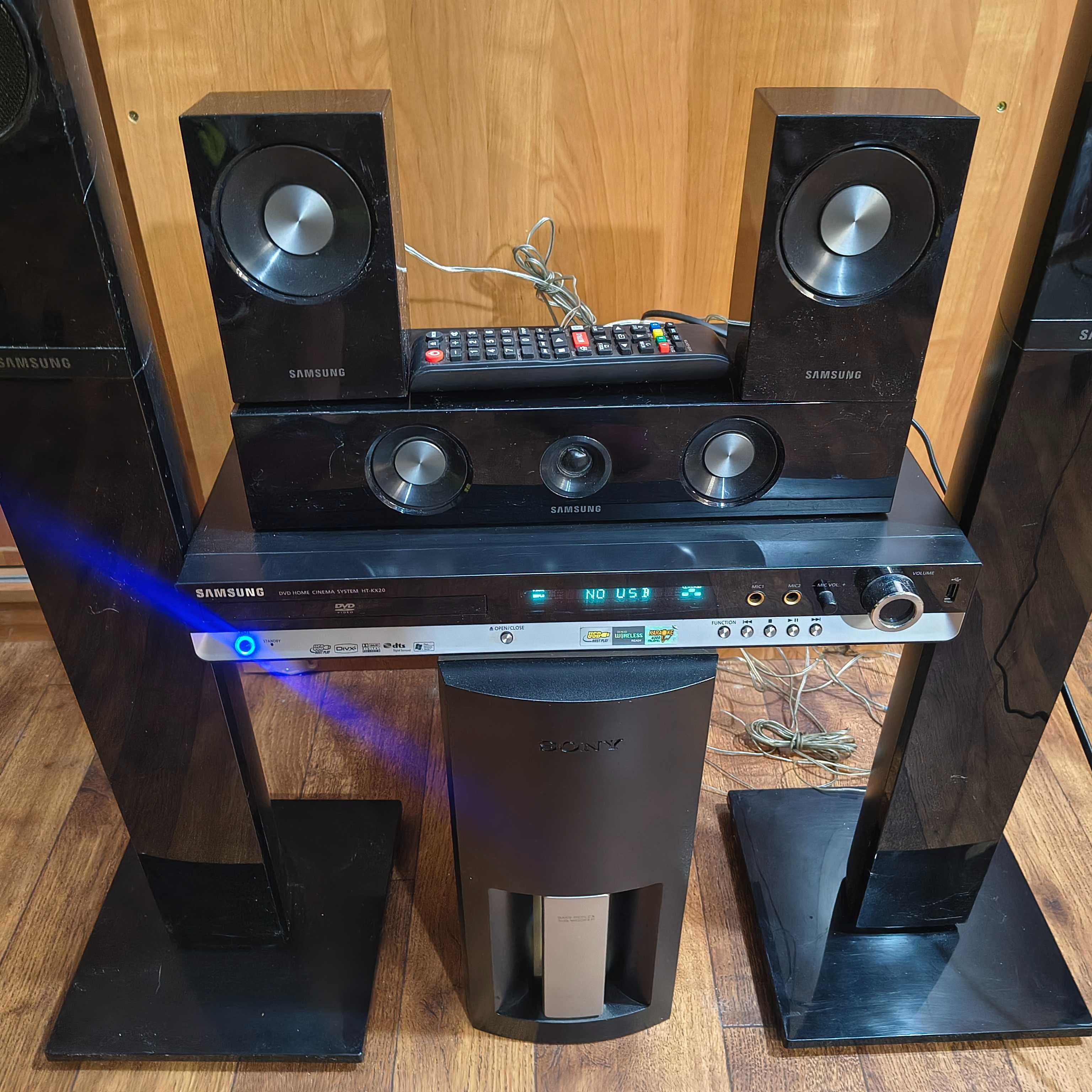 Домашний кинотеатр Samsung сабвуфер Bluetooth АДАПТЕР.АУКС.FM /USB/