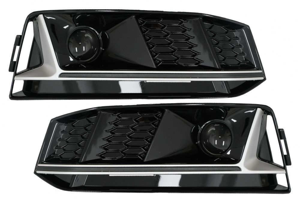 Grile Laterale Audi A4 B9 S-Line Sedan Avant RS4 Design Silver Edition
