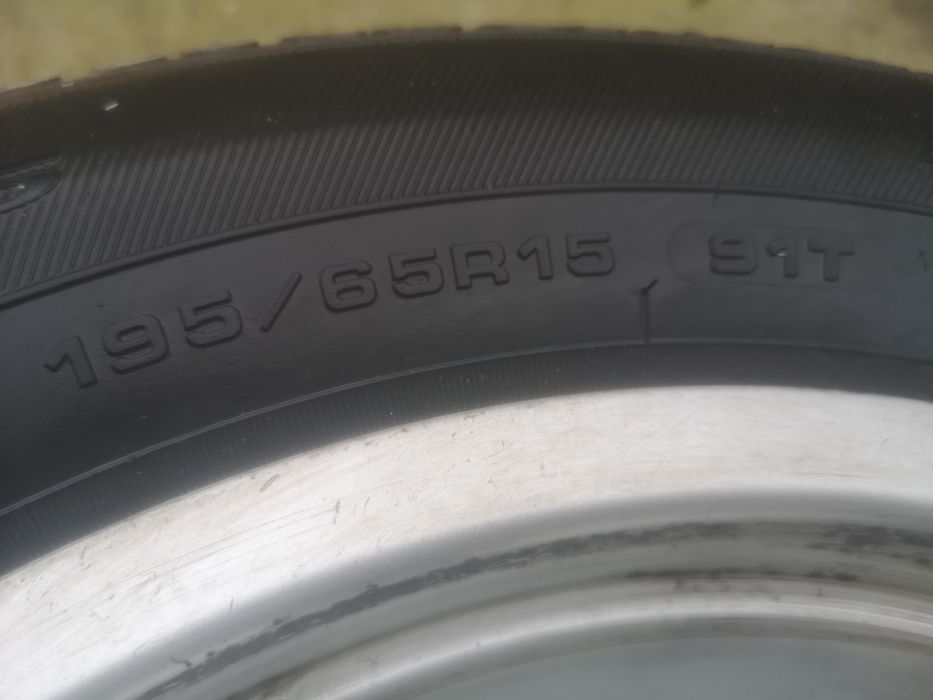 Jante Audi R15 5x100 +cauciucuri vară Debica 195.65.15